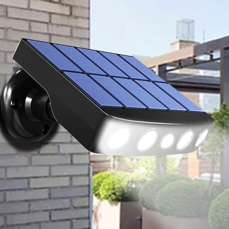 Lumina Solar-Außenleuchte mit Bewegungssensor für Garten & Terrasse, energieeffiziente LED-Beleuchtung.