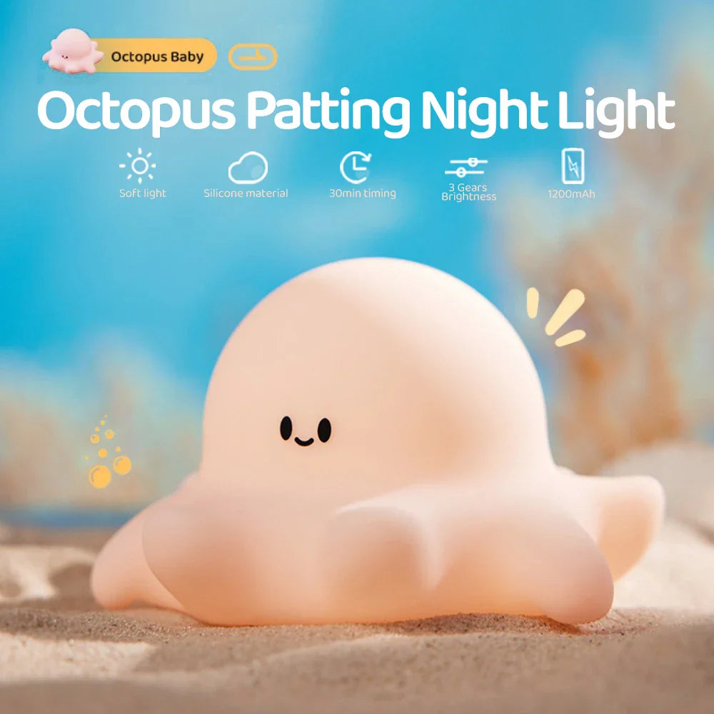 Sanftes LumiSoft LED Silikon Nachtlicht, ideal für Kinderzimmer & Schlafzimmer, augenschonend.