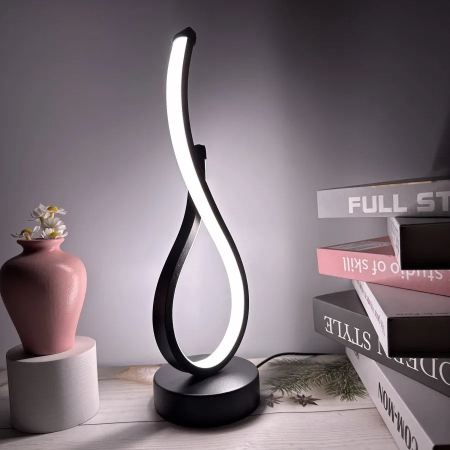 Moderne Lumoara LED Deko Tischlampe, dimmbar, kabellos, für gemütliches Ambiente Licht im Wohnzimmer.