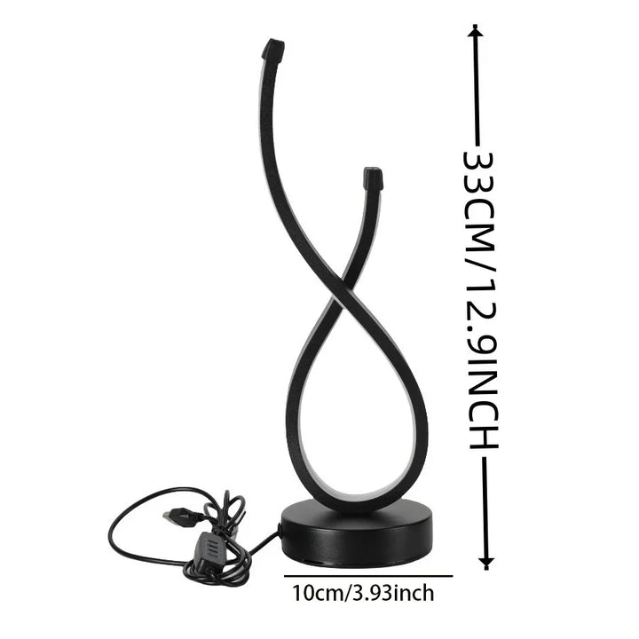 Elegante Lumoara LED Tischlampe, dimmbar, moderne Beleuchtung, ideal als Wohnzimmer- oder Nachttischlampe.
