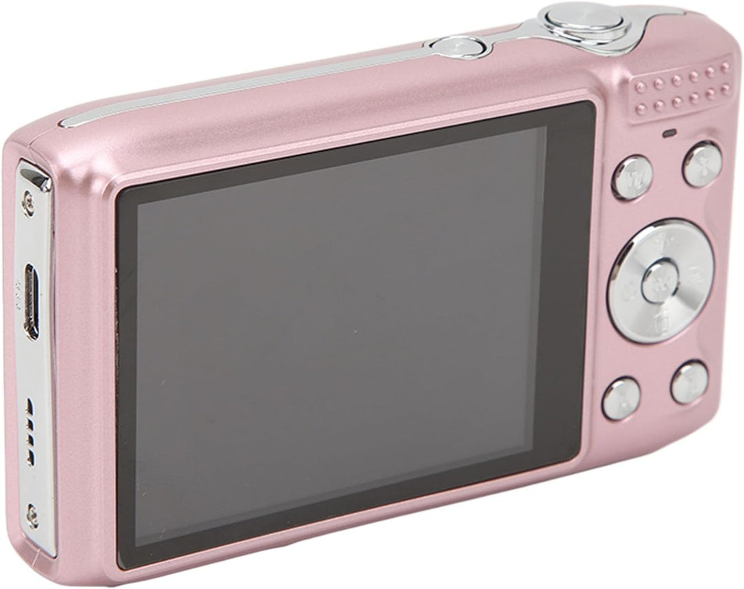 Lumora 4K Digitalkamera, Detail des 16x Zoomobjektivs für Nahaufnahmen und Weitwinkel.
