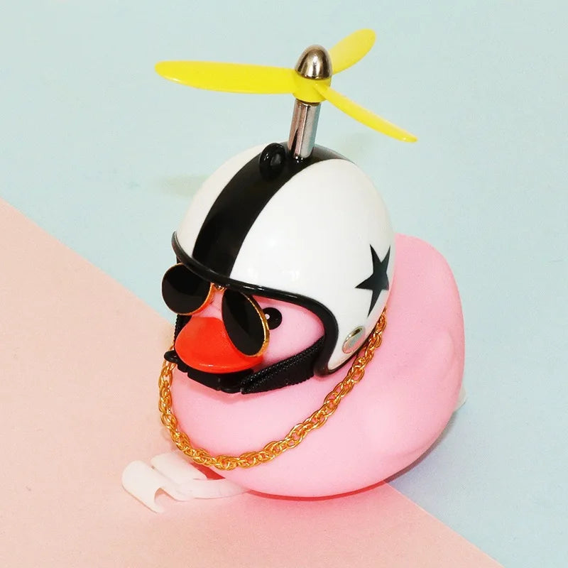 Einzigartige Entenklingel für Kinder & Erwachsene, mit Helm, Propeller & heller Beleuchtung.
