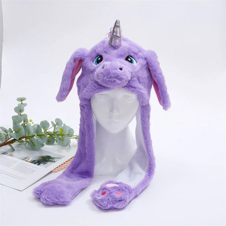 Kaninchen Wackelohren Mütze für Kleinkinder, süßes Accessoire für Mädchen & Jungen.