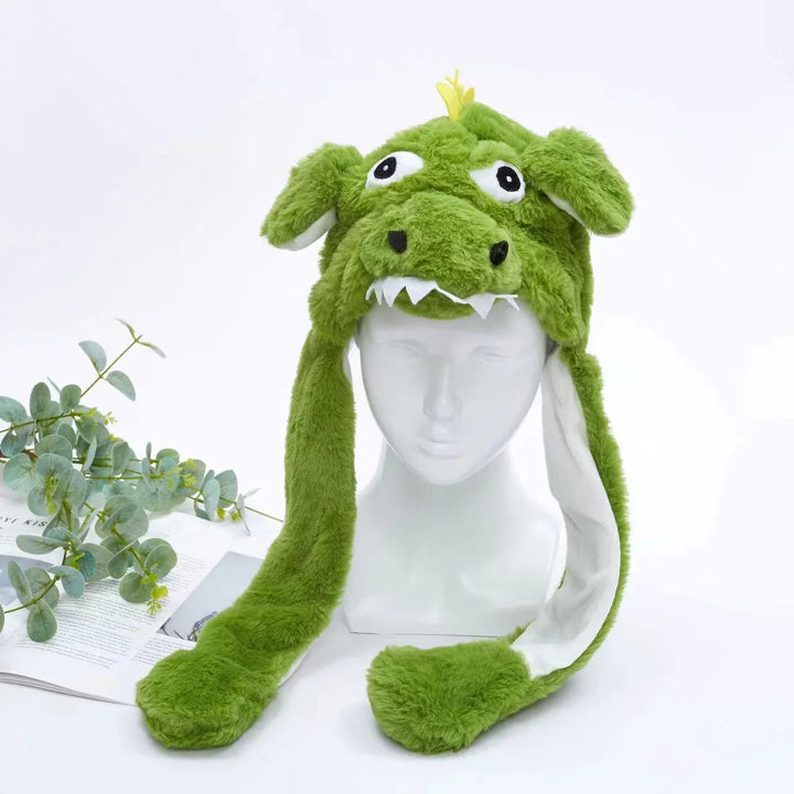 Trendige Mütze mit Wackelohren für Mädchen, Einhorn-Stil, ein Must-have für Fasching.