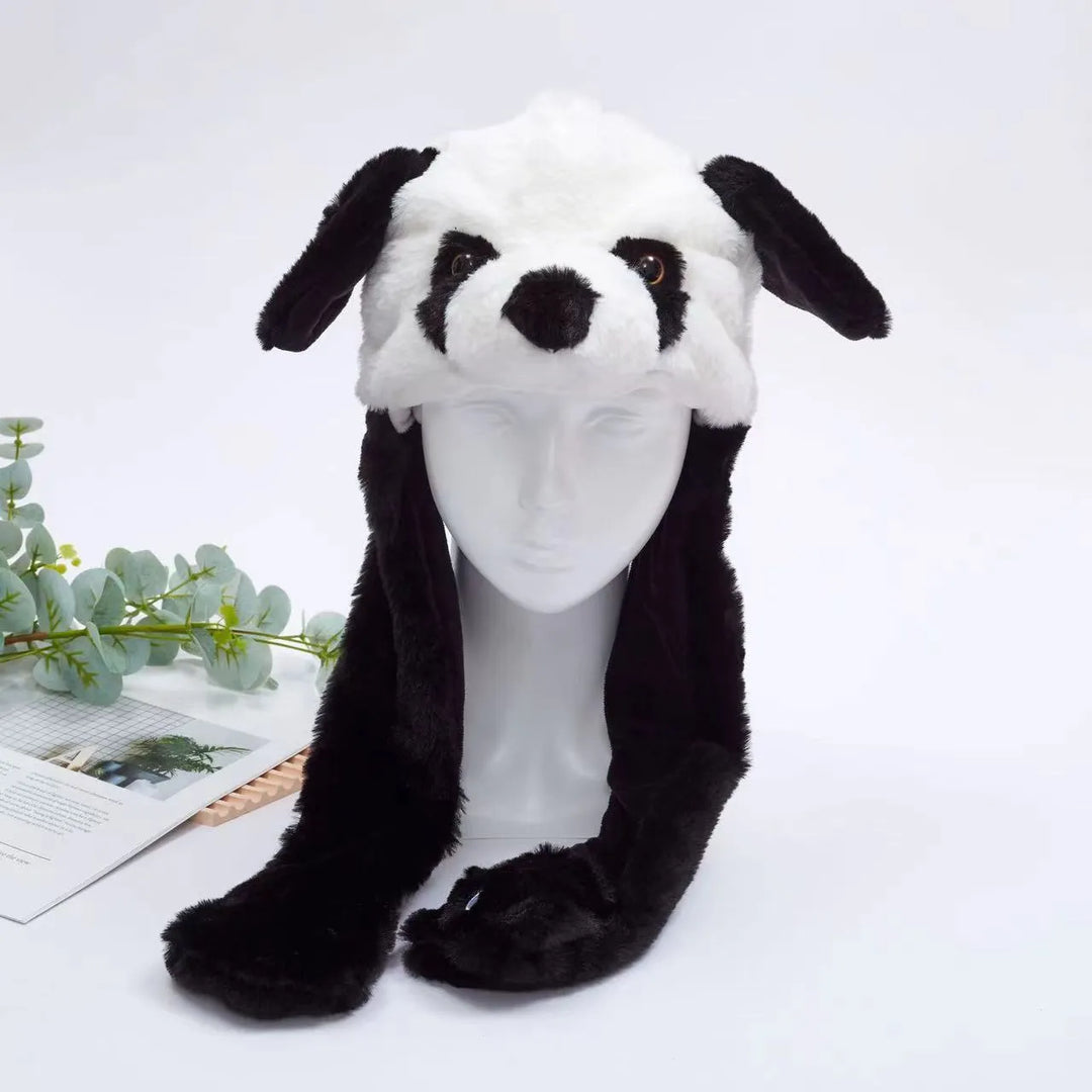 Kuschelige Wintermütze mit beweglichen Tierohren, ein tolles Geschenk für Groß & Klein.