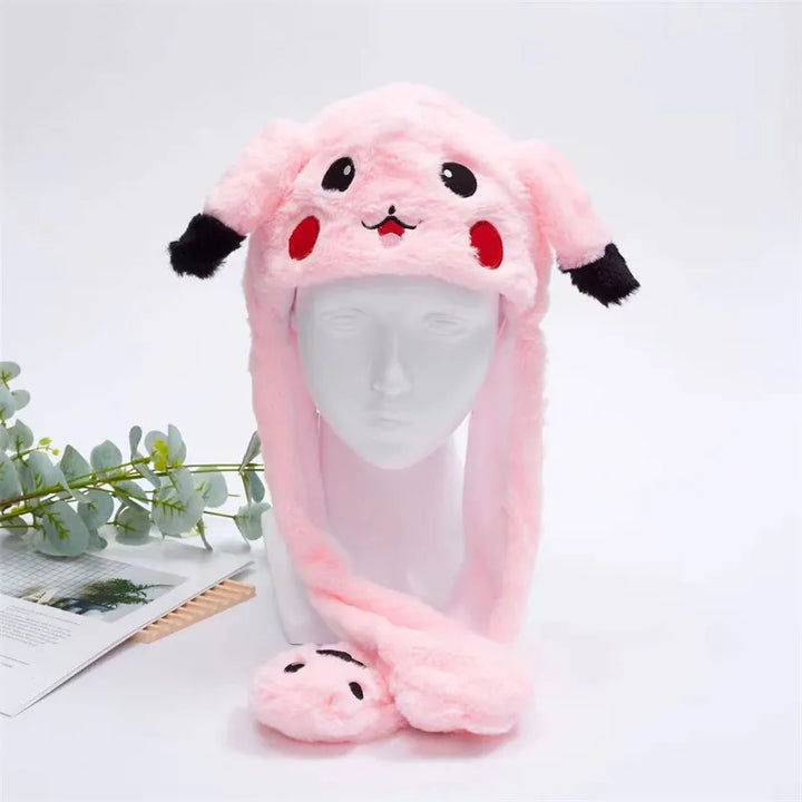 Lustige Kopfbedeckung mit beweglichen Tierohren, ideal für Events & Cosplay Zubehör.