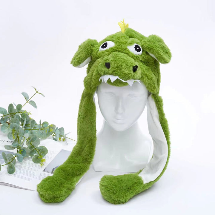 Lustige Tiermütze mit beweglichen Ohren, Einheitsgröße, für jeden Anlass & Feier.