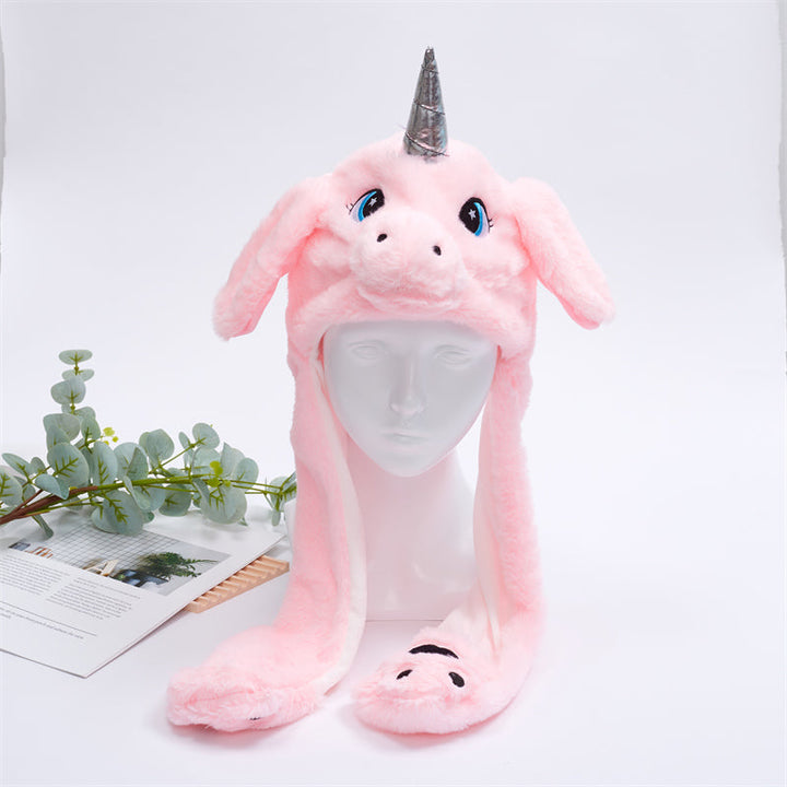Coole Tierohrenmütze mit beweglichen Ohren, das perfekte Winter-Accessoire & Geschenk.