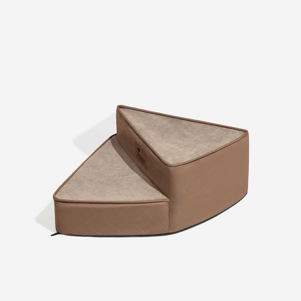 Stilvolle Kunstleder Haustiertreppe, Premium-Qualität, für Welpen & kleine Hunde.