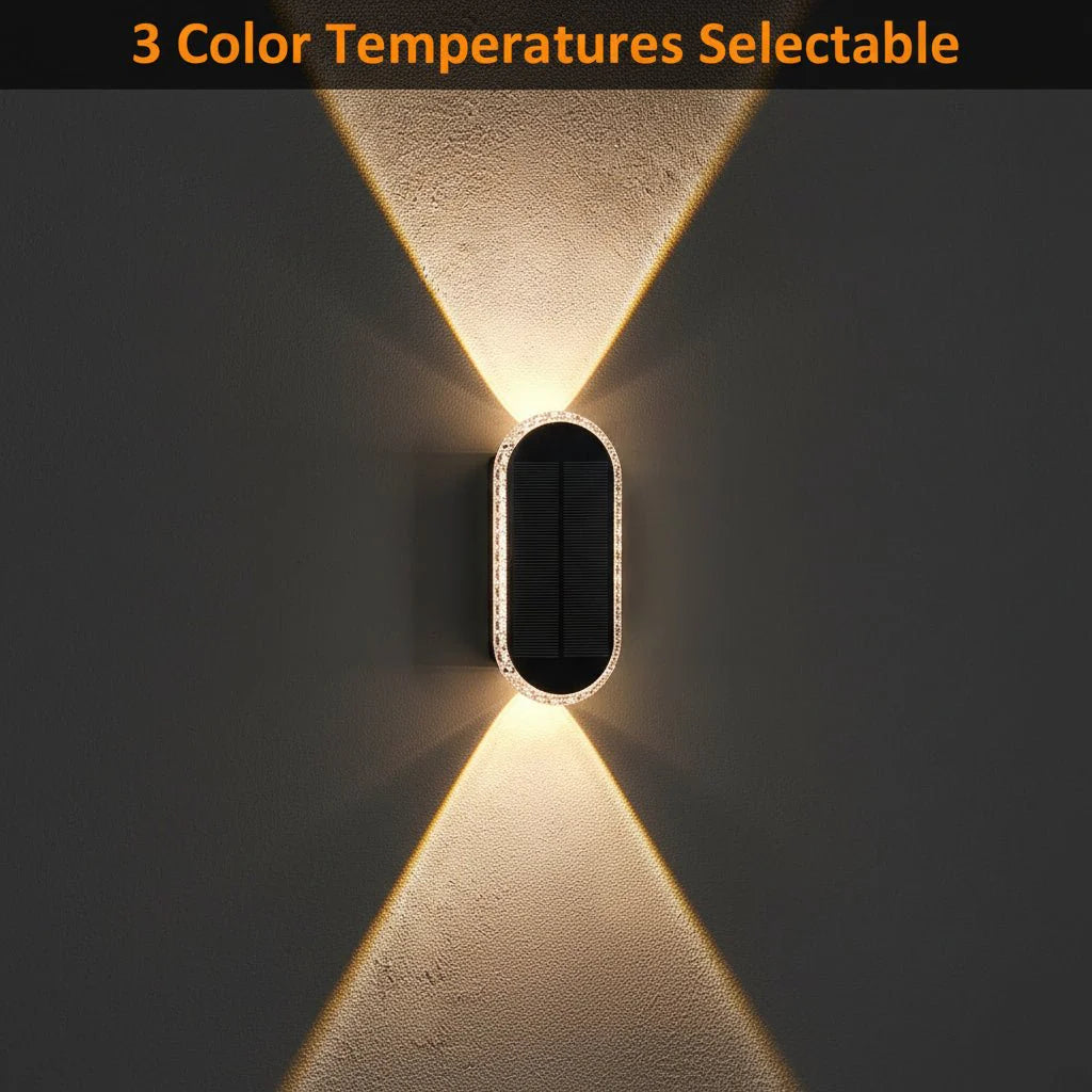 Kabellose LUXSOLIS Solar-Außenleuchte mit 3 Leuchtmodi, perfekt für Zäune & Gartenwege, langlebig & hell.