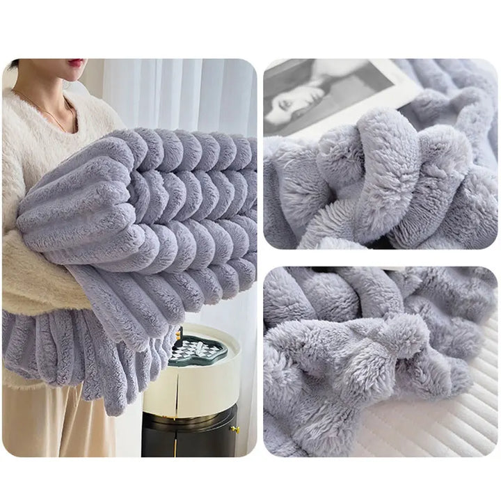 Vielseitige CozyWrap Komfortdecke: Weich, warm & gemütlich. Ideal als Kuscheldecke oder Wärmedecke für jedes Zuhause.
