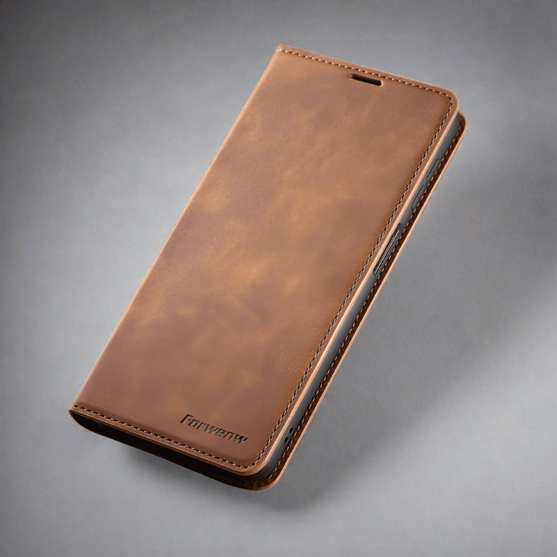 Exklusive Luxus iPhone 15 Lederhülle für optimalen Schutz & stilvolles Auftreten Ihres Smartphones.
