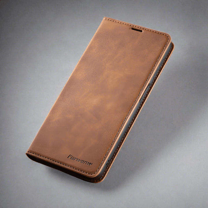 Exklusive Luxus iPhone 15 Lederhülle für optimalen Schutz & stilvolles Auftreten Ihres Smartphones.