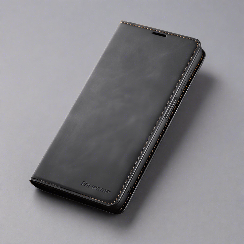Vielseitige iPhone 15 Schutzhülle: Vereint Handyhülle, Brieftasche & Ständerfunktion in einem.