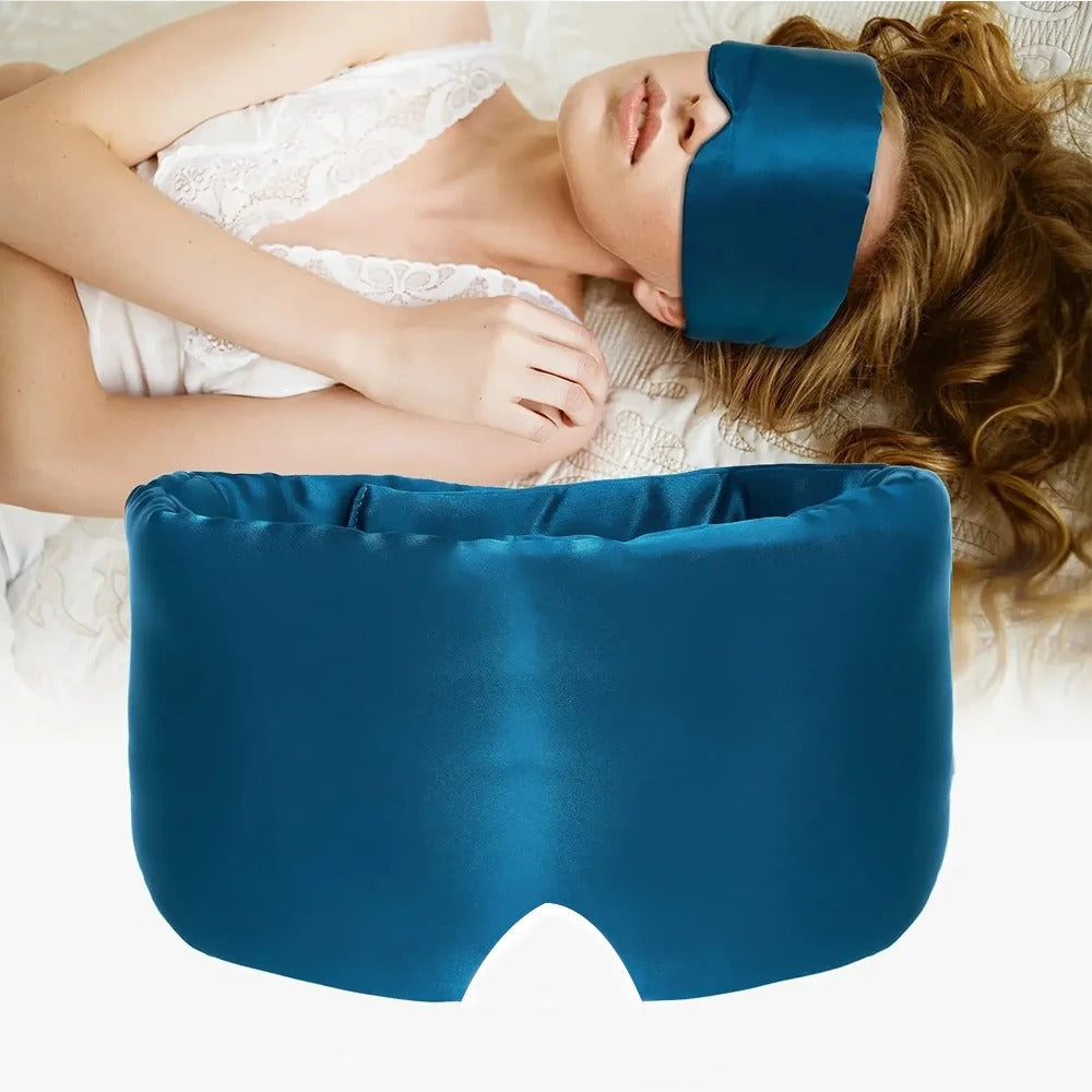 Luxuriöse Unisex Schlafmaske für tiefen, erholsamen Schlaf. Weich und bequem, ideal für Entspannung.