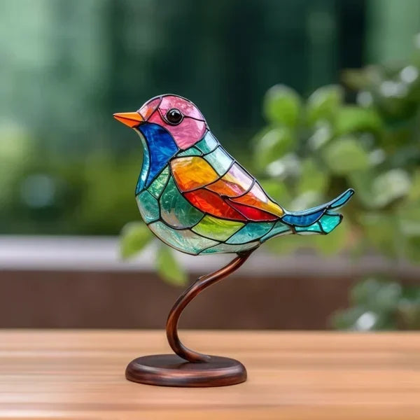 Luxuriöse VitraGlow Tischlampe aus handgemachtem Farbglas, kunstvolle Dekoration für elegante Wohnräume.
