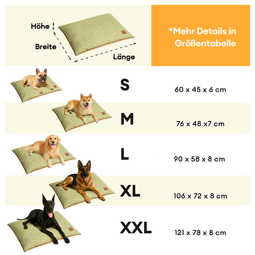 Minimalistische Hundematte, wasserabweisend & beidseitig nutzbar. Luxuriöser Komfort für moderne Heime.