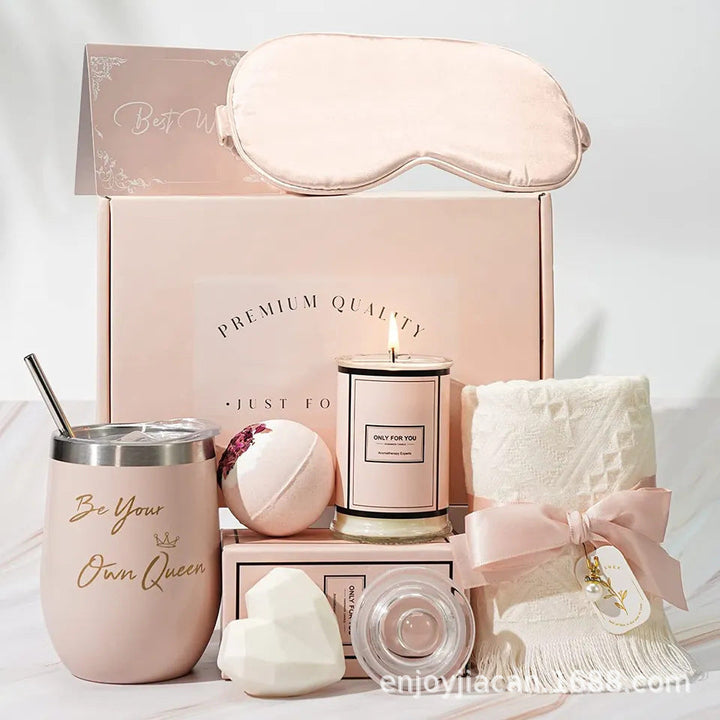 Luxuriöses Badegeschenkset für ultimative Entspannung; perfekte Geschenkidee & Wohlfühloase für Spa Zuhause.
