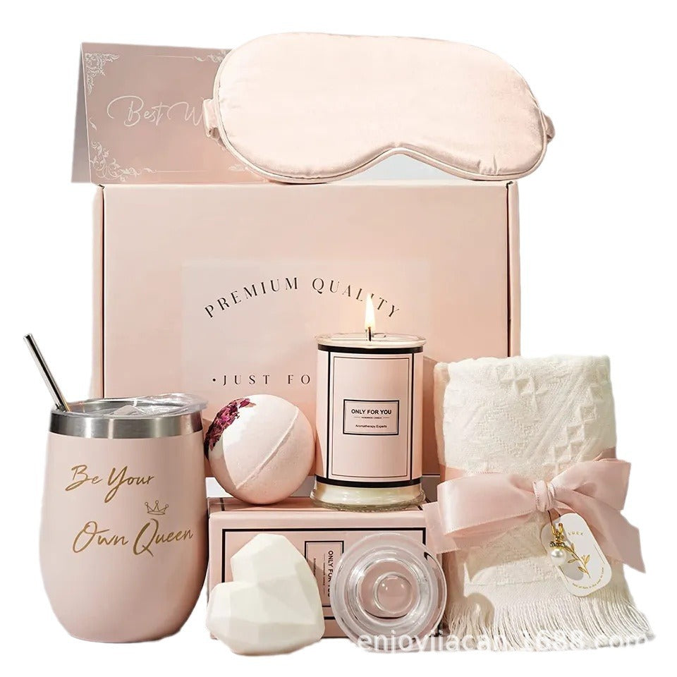 Hochwertiges Badegeschenkset für luxuriöse Momente; eine perfekte Geschenkidee für Entspannung und Wohlbefinden.