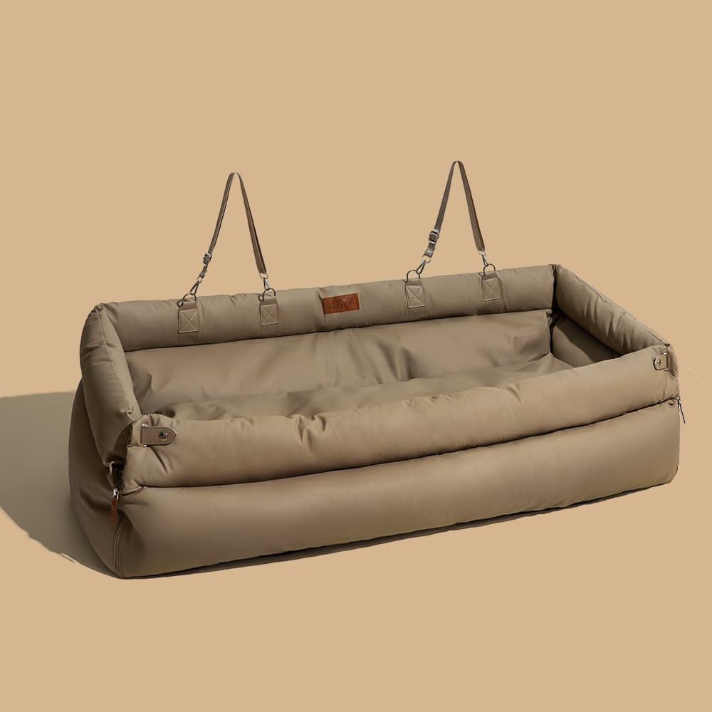 Premium Hundeautositz-Bett, ergonomisch geformt für optimalen Reisekomfort Ihres Hundes.