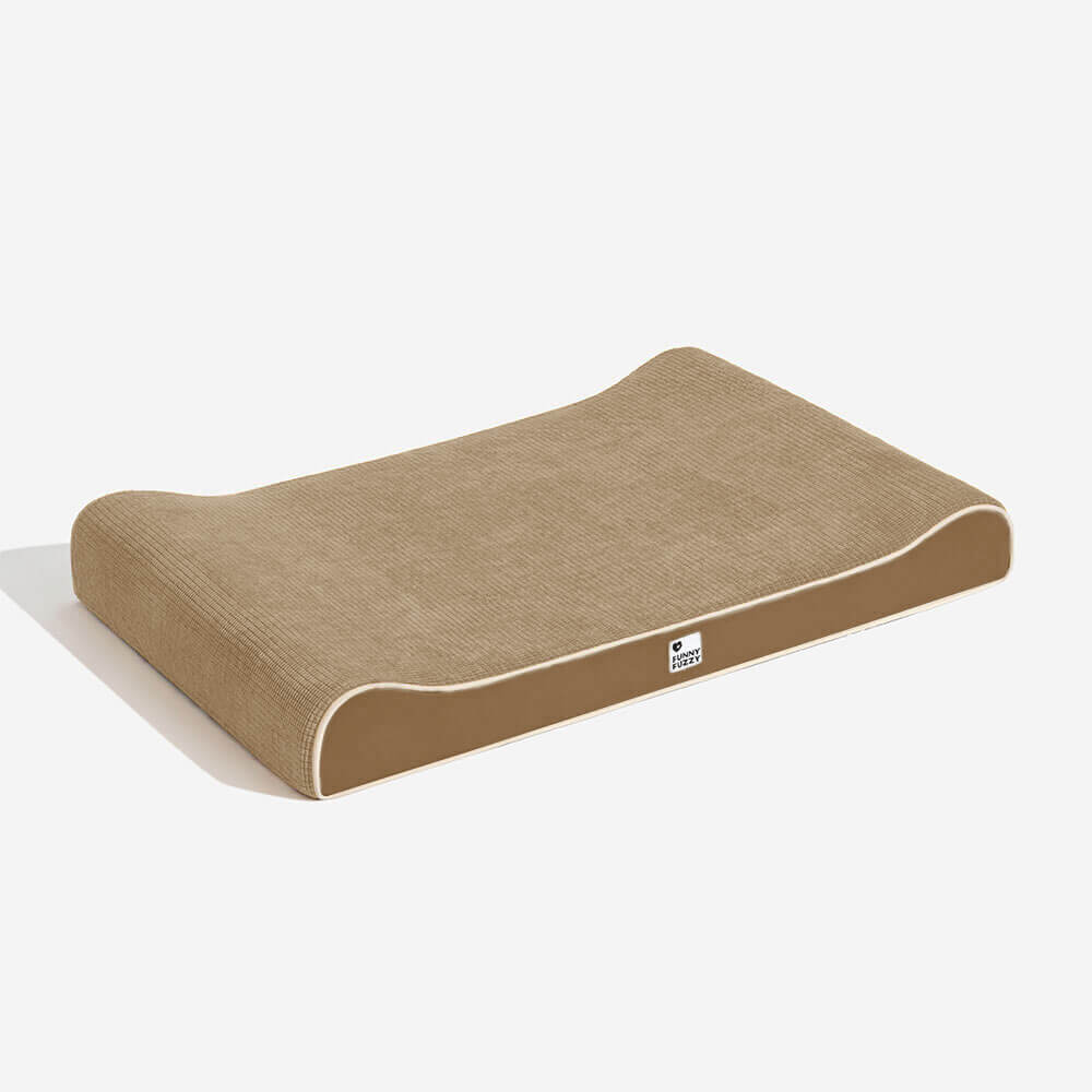 Langlebiges, wasserdichtes Hundebett mit orthopädischer Unterstützung. Abnehmbarer Bezug für Hygiene.