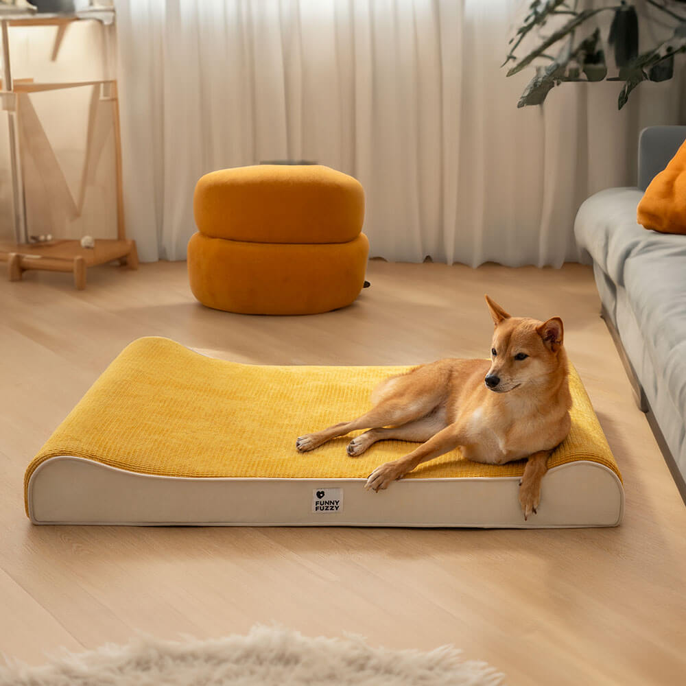 Elegantes, luxuriöses Hundebett, orthopädisch & wasserdicht, bietet Ihrem Haustier stilvollen Komfort.