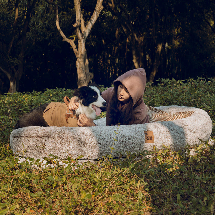 Supergroßes Kuschelbett für die ganze Familie – Mensch & Hund. Luxuriöses & waschbares Tierbett.