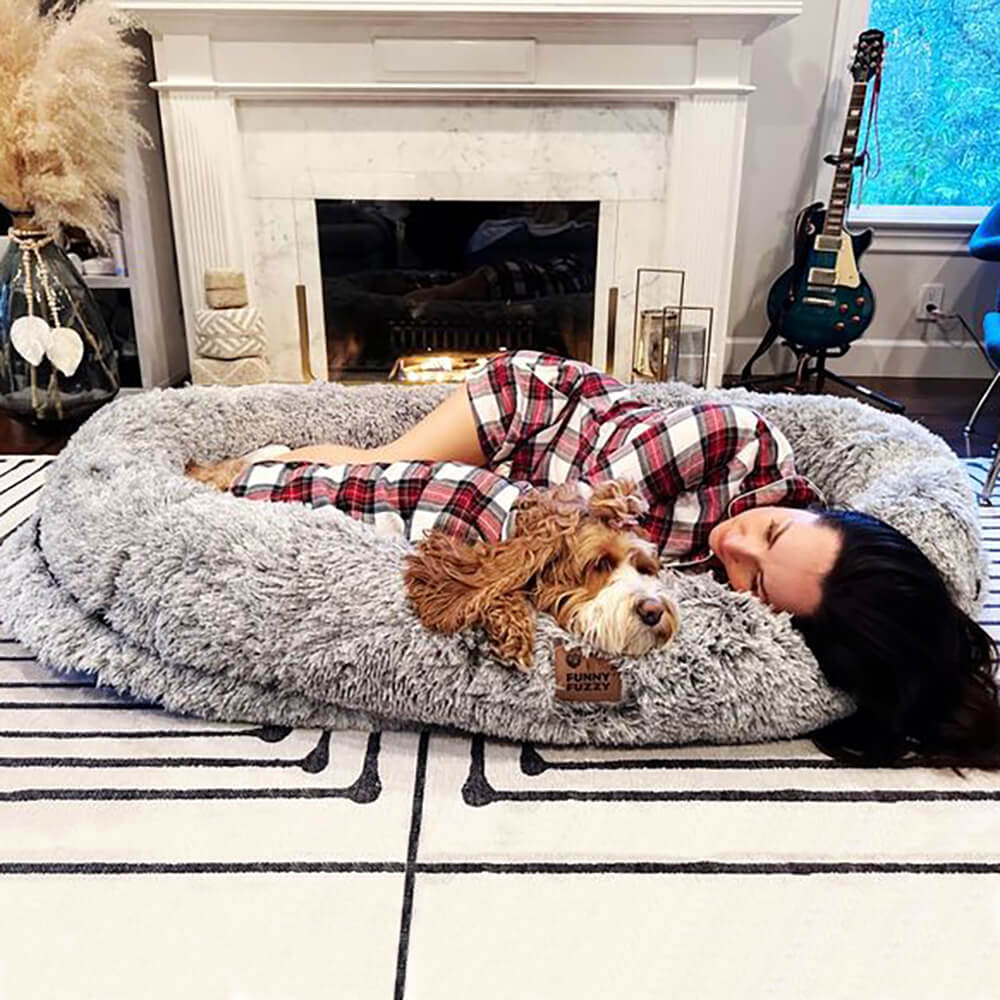 Geräumiges Familienbett, Supergroß, für entspannte Stunden mit Ihrem Hund. Luxuriöser Schlafplatz.