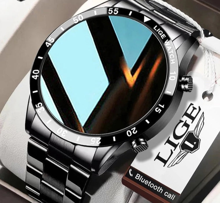 Luxus Smartwatch 4G für Damen und Herren. Elegante, wasserdichte Uhr mit Touchscreen und Konnektivität.