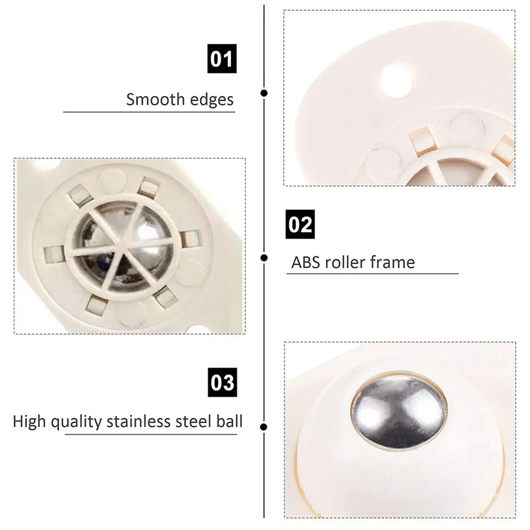 Set von EasyRoll Möbelgleitern; selbstklebend, für mehrere Möbelstücke, praktische Helfer für Wohnen & Umzug.