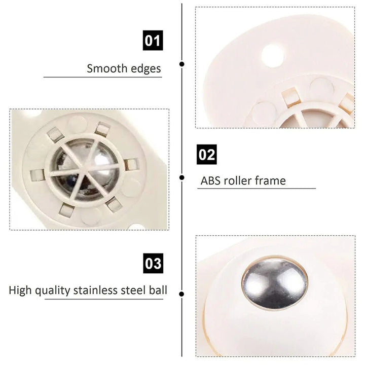 Set von EasyRoll Möbelgleitern; selbstklebend, für mehrere Möbelstücke, praktische Helfer für Wohnen & Umzug.