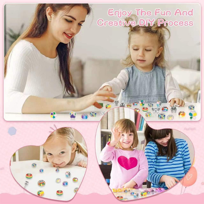 Geburtstagsgeschenk für Mädchen: Charm Armband Bastelset. Kreativität & Spaß beim Schmuckdesign.