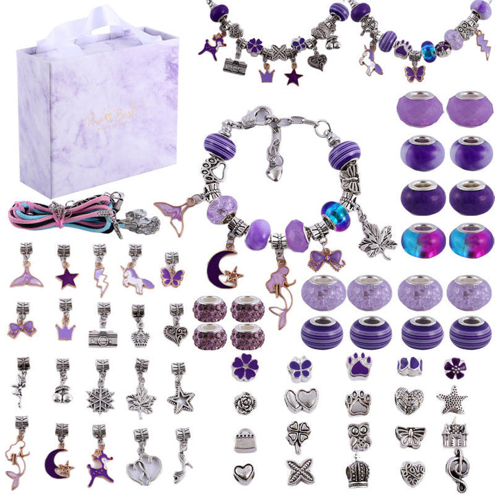 Perfektes Kindergeschenk: Mädchen Charm Armband Bastelset für Geburtstag oder Weihnachten.