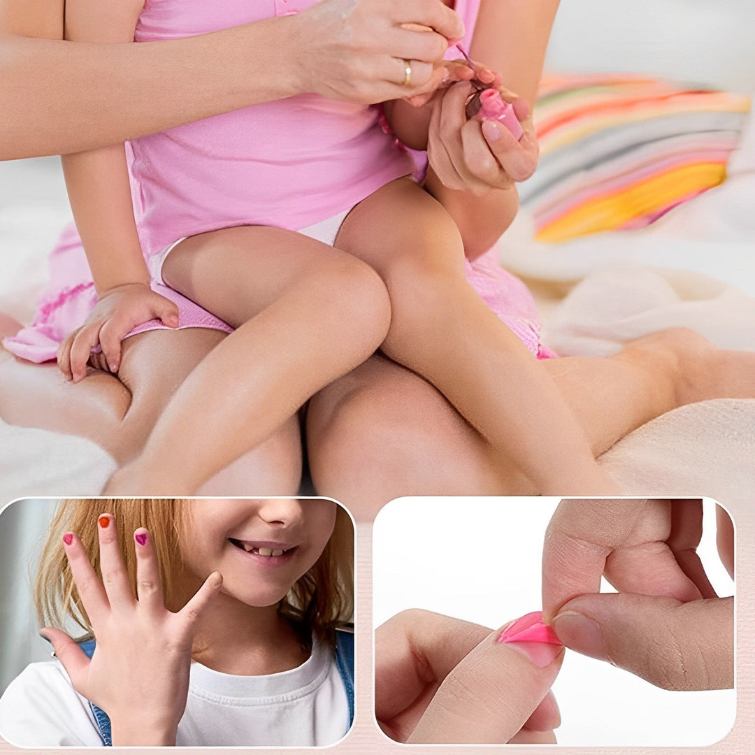 Kreatives Rollenspiel mit ungiftigem, abwaschbarem Kinderschminkset für Mädchen.