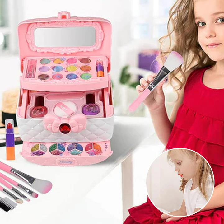Ungiftiges Kinderschminkset für Mädchen, abwaschbares Make-up Spielzeug. Perfektes Geschenk.
