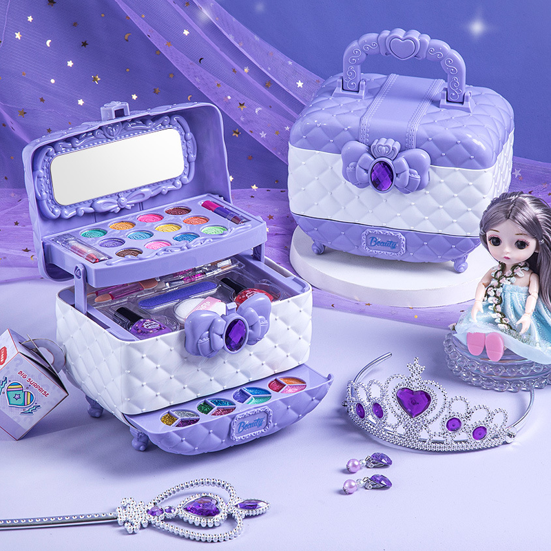 Kreatives Mädchen Spielzeug: Kinderschminkset, ungiftig & abwaschbar. Sicheres Kinder Make-up.