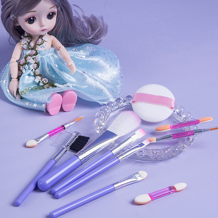 Geschenk für Kinder: ungiftiges, abwaschbares Mädchen Kinderschminkset. Rosa & Lila Design.