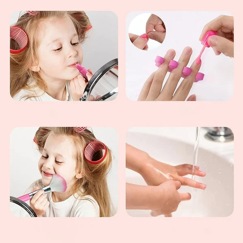 Ungiftiges & Abwaschbares Kinderschminkset für Mädchen. Kreatives Spielzeug Kosmetik.