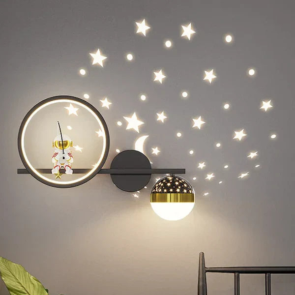 Wandlampe für Kinderzimmer, 3 Lichtfarben, sicheres Nachtlicht & Deko. Ideal für Kleinkinder.