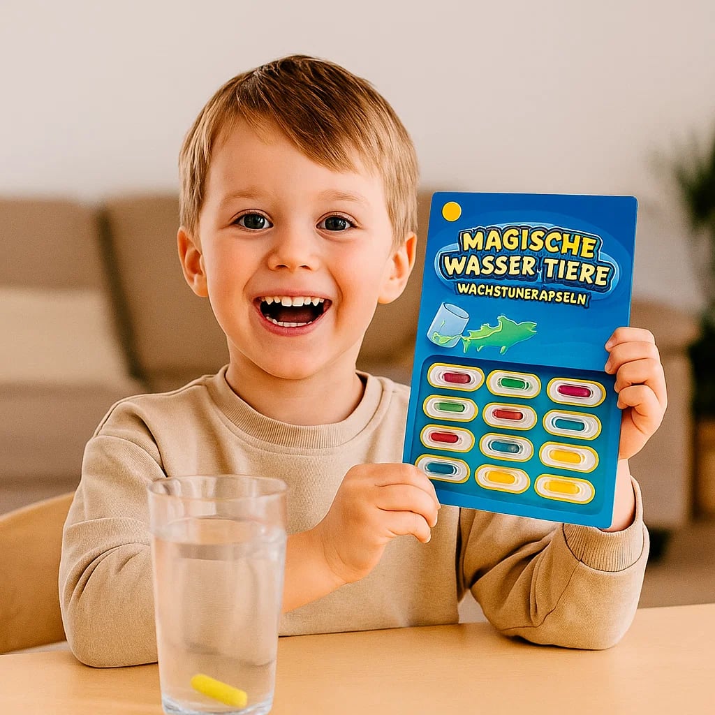 Spielerisches Lernspielzeug: Kinder entdecken mit magischen Wachstumskapseln die Tierwelt & Natur.