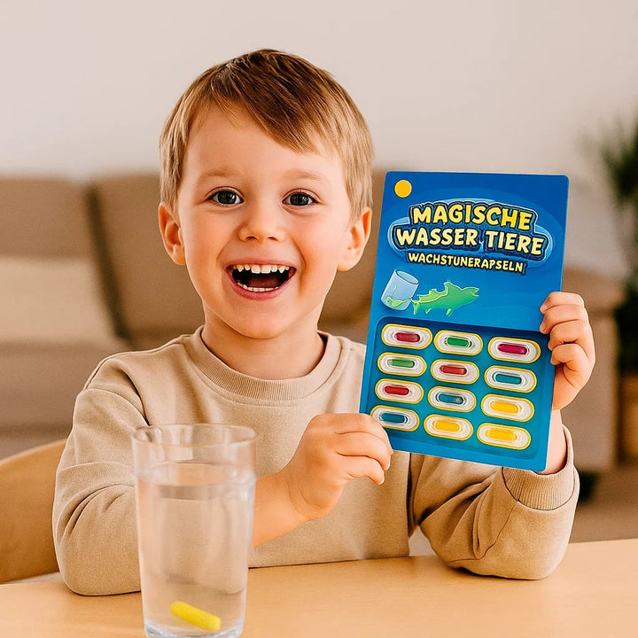 Spielerisches Lernspielzeug: Kinder entdecken mit magischen Wachstumskapseln die Tierwelt & Natur.