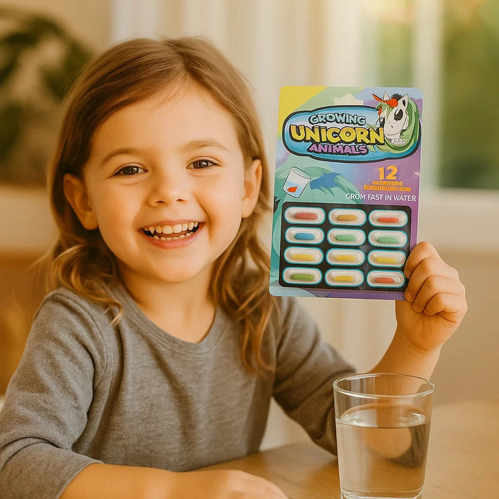 Geschenkidee: Magische Tier Wachstumskapseln. Spielerisches & kreatives Lernspielzeug für Kinder.