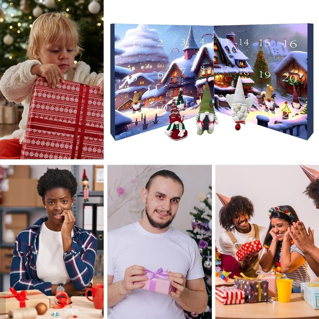 Magischer Elfen-Adventskalender mit liebevoll gestalteten Plüschtieren für eine bezaubernde Weihnachtszeit.