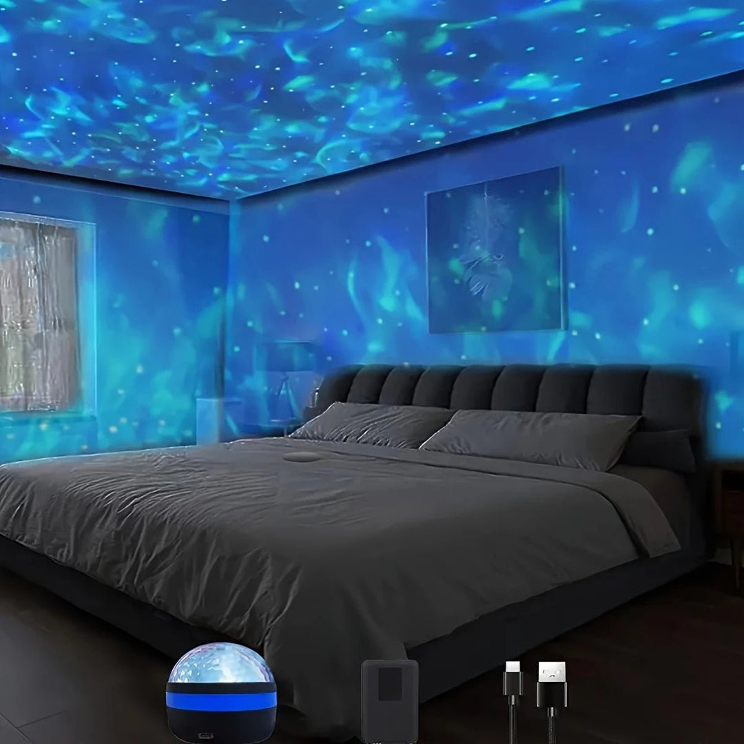 LED Galaxie-Lampe & Sternenlicht-Projektor für Partys; USB-betrieben, schafft magische Atmosphäre.