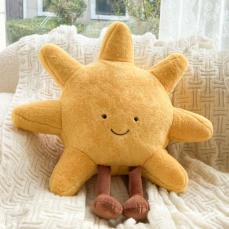 Stimmungsvolles Schlafzimmer-Zierkissen mit Sonne & Mond Motiv, schafft eine magische Atmosphäre bei Nacht.