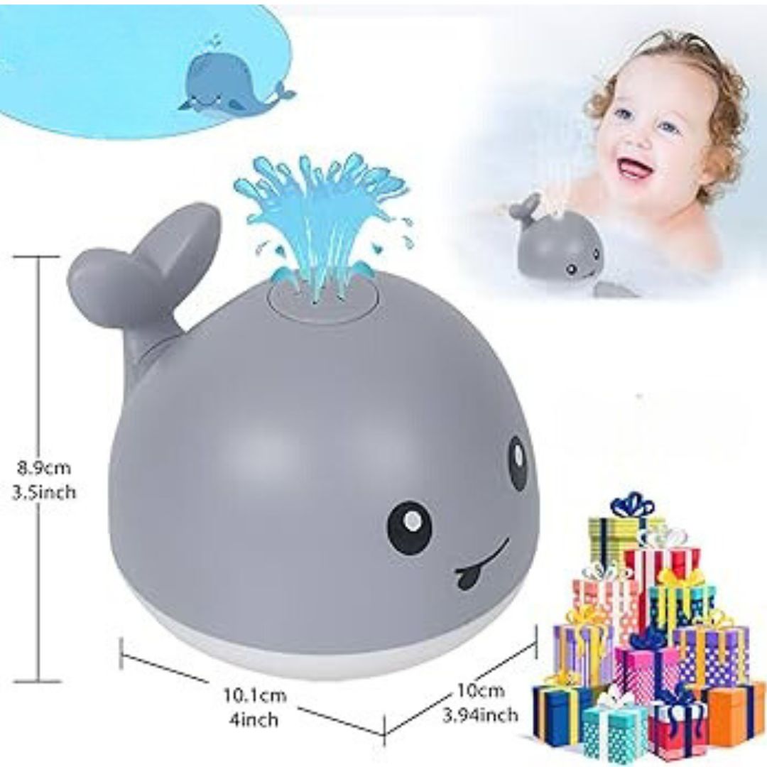 Ideales Kindergeschenk: Lustiges Wal Badespielzeug mit Fontäne, perfekt für endlosen Badespaß.