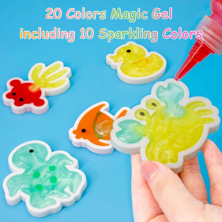 Originelles Kindergeschenk: Magisches Wasserfarben-Kreativset für Jungen und Mädchen, fördert Fantasie und Kunst.