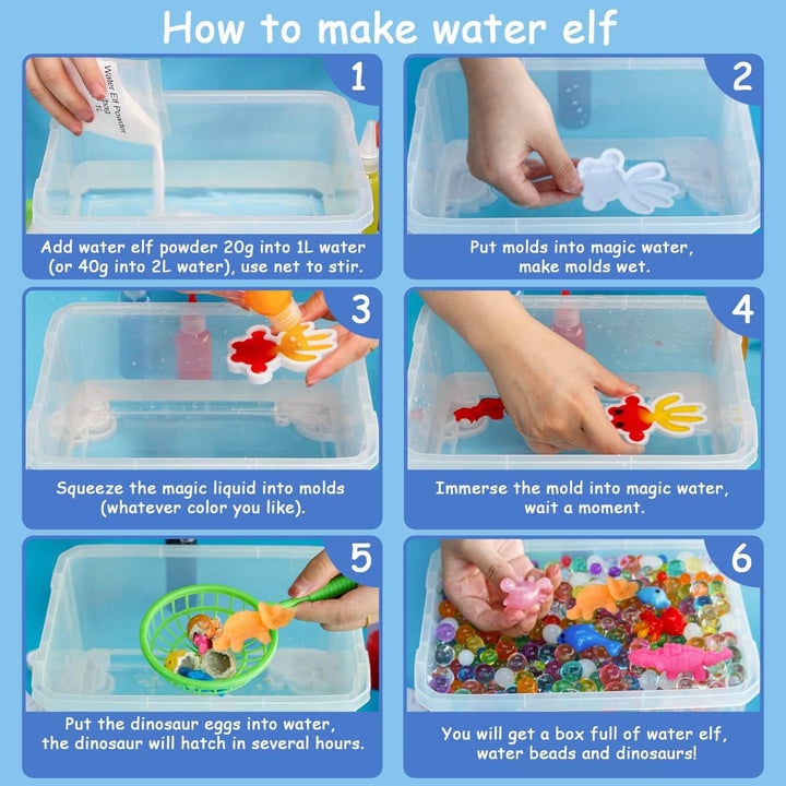 Kinder malen bunte Bilder mit dem magischen Wasserfarben-Spielset; fördert Konzentration und künstlerische Fähigkeiten.