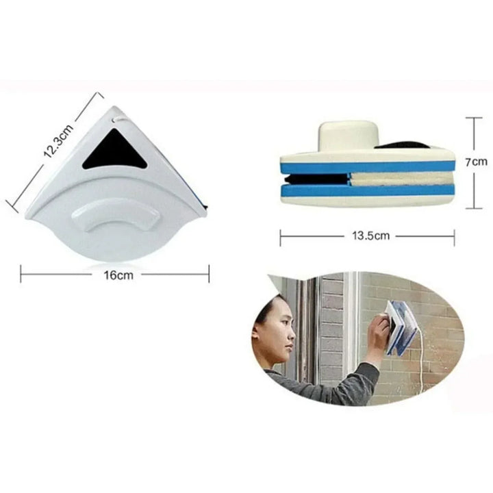Fensterputzen leicht gemacht: Magnetreiniger für streifenfreie Ergebnisse auf allen Glasflächen.