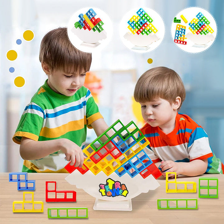 Kinderspielzeug MagneTetris: Magnetisches Tetris-Lernspiel zur Entwicklung von räumlichem Denken.